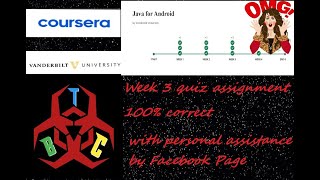 JAVA FOR ANDROID// Week 3 Quiz Assignment Answer //Coursera // 2021 //100%correct