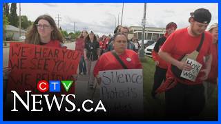 Social media posts directed at female students spur protests