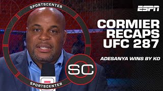 Daniel Cormier réagit à la victoire par KO d'Israel Adesanya à l'UFC 287 | SportsCenter