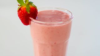 Strawberry Smoothie Recipe | 4 Ingredients & Healthy!