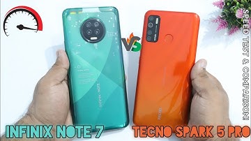 Infinix Note 7 Vs Tecno Spark 5 Pro Speed Test & Comparison!
