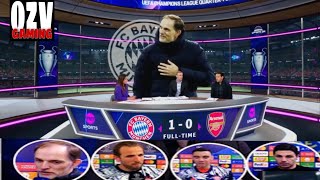 Bayern Munich1-0 Arsenal| Thierry Henry Reaction| Gunners Out| Tomes Tuchel \& Mikel Arteta interview