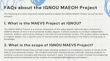 IGNOU MAEVS Project Guidelines for MEVP-12 | IGNOU PROJECT