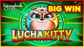 UNEXPECTED GLORY! Lucha Kitty Slot - HUGE WIN!