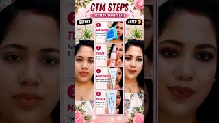 Flawless Makeup Base Ka Secret 💄 CTM Routine Before Makeup #makeup #ctm #flawlessmakeup
