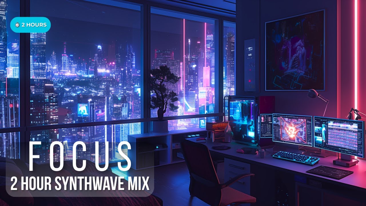 Obejrzyj 2 Hour Synthwave Focus Music for Coding & Deep Work w YouTube Obejrzyj 2 Hour Synthwave Focus Music for Coding & Deep Work w YouTube