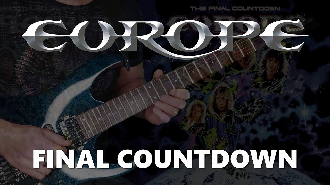 Europe The final countdown Guitar Solo Cover YouTube