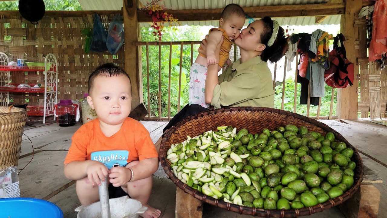 Harvesting neighbor's star fruit to sell - how to make super spicy star fruit |Quan Văn trường