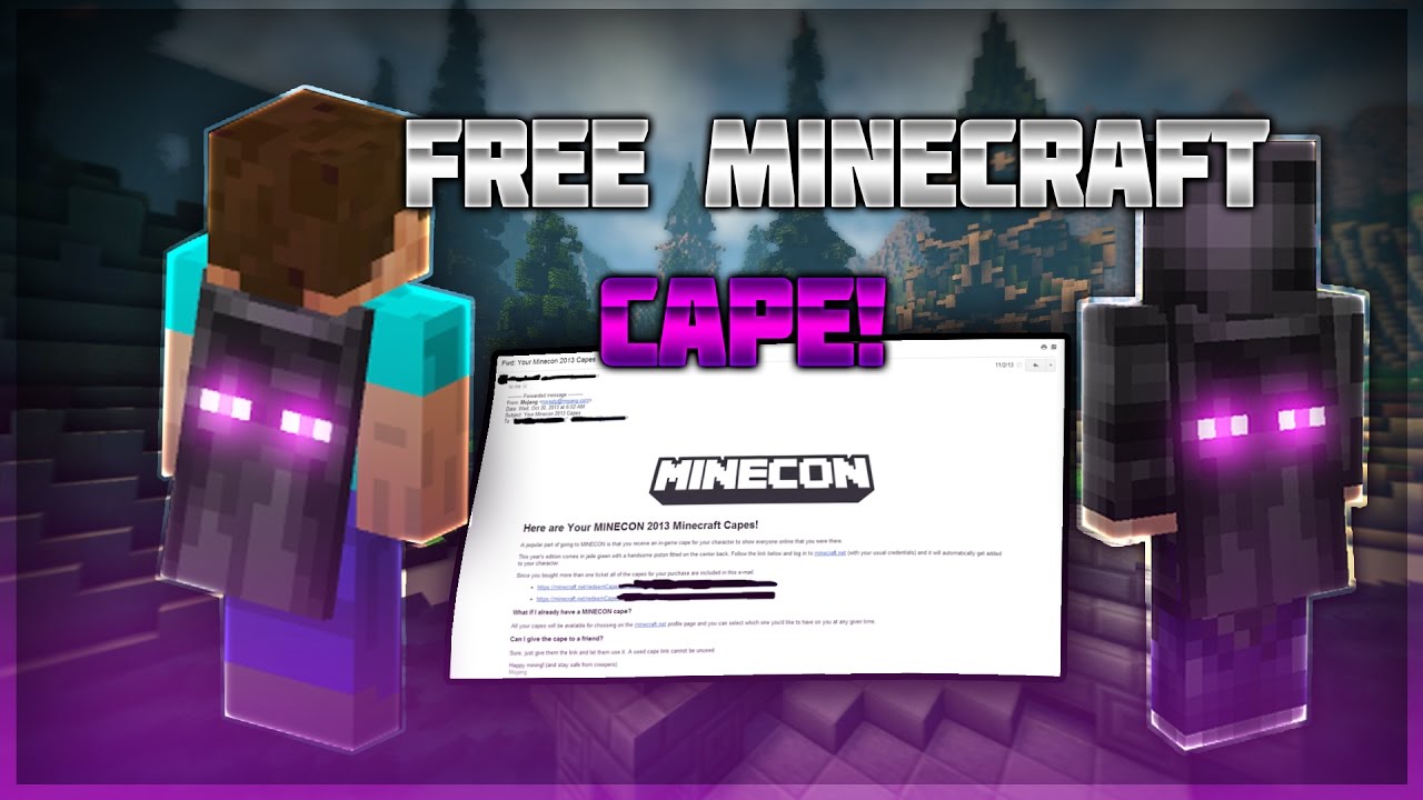 How to Get a FREE Minecraft Cape! TUTORIAL | (Minecon ...