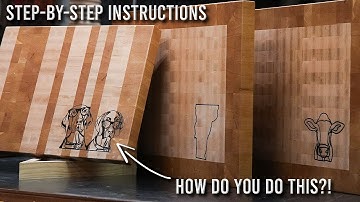 End Grain Cutting Board With Epoxy Inlay // Step-by-step Instructions