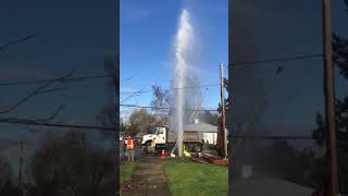 171230 Water Pipe Break Repair Fountain Portland, OR