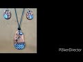 Handmade jewellery set / clay jewellery /air-dry clay jewellery