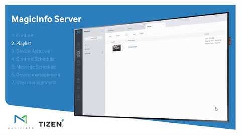 MagicInfo Services | How to create a playlist