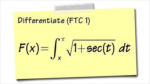 Differentiating an integral using FTC1, with an integral property