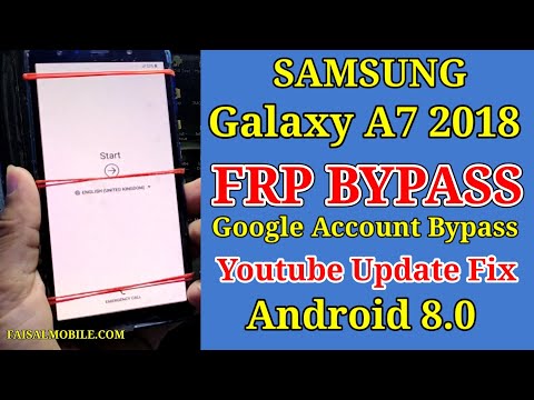 Samsung A7 2018 FRP Bypass Google Account Android 8.0 || Youtube Update fix