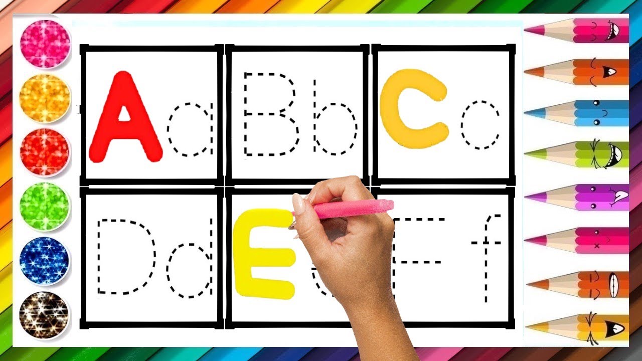 ABC Song Learn Alphabet Drawing For Kids, Toddlers Educational video ...