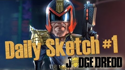 Daily Sketch #1 JUDGE DREDD