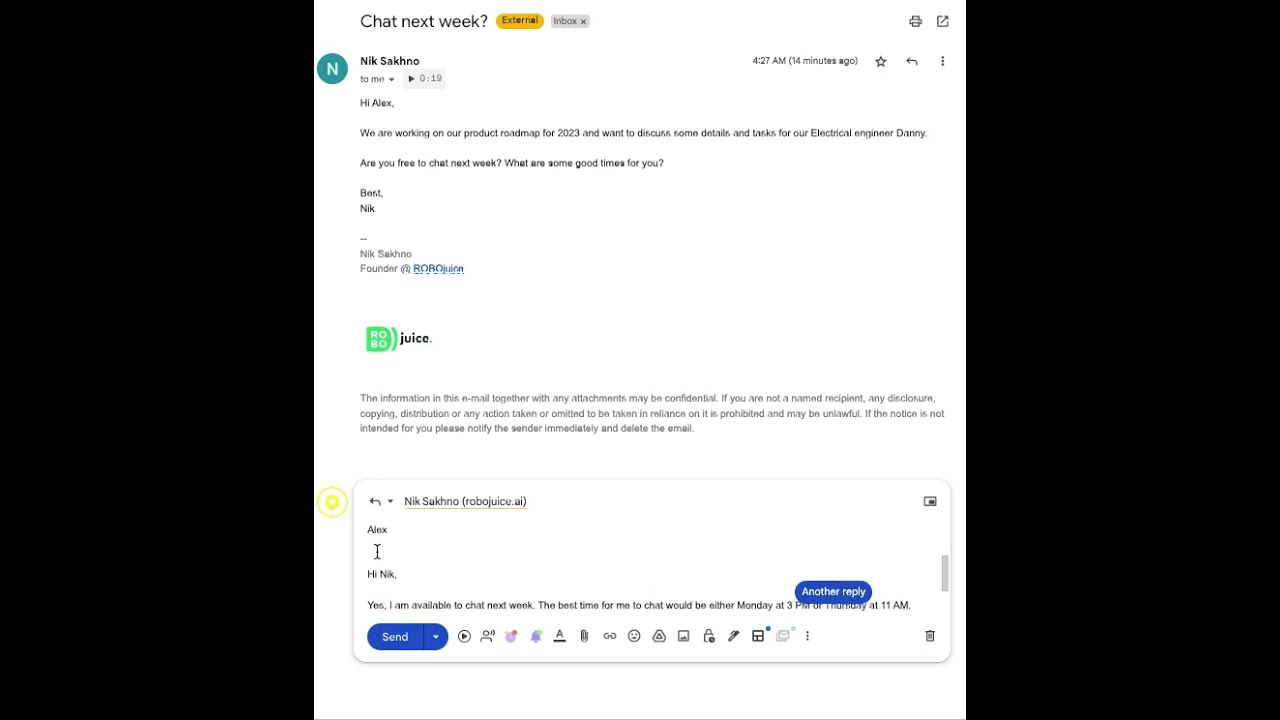DEMO MY REPLY