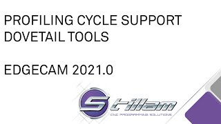 Profiling Cycle Dovetail Tool Support in EDGECAM 2021