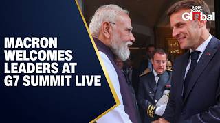 LIVE: Macron Officially Welcomes PM Modi, Trump & World Leaders at G7 Summit