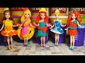 Принцессы Диснея в ритме лета Плей До Play Doh Design Dress Dolls Princess MagiClip