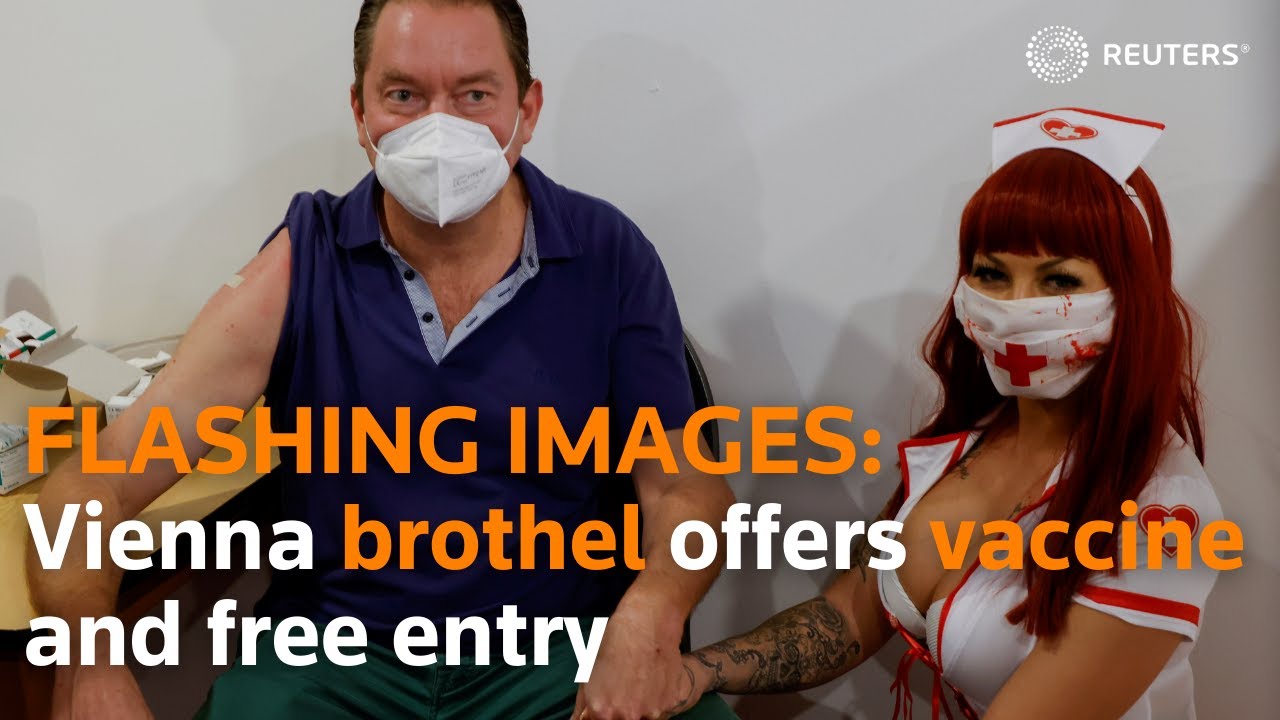 WARNING: FLASHING IMAGES - Vienna brothel offers vaccines and free entry
