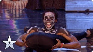 OMG!! Watch contortionist Papi Flex if you DARE! | Auditions | BGT 2020 Resimi