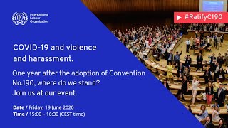 In june 2019, the ilo adopted violence and harassment convention, 2019
(no. 190) its supplementing recommendation 206). ...