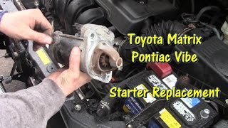 How to Replace the Starter on a Toyota Matrix & Pontiac Vibe by @GettinJunkDone