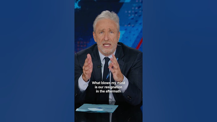 "What blows my mind is our resignation in the aftermath of this nonsense" Jon Stewart