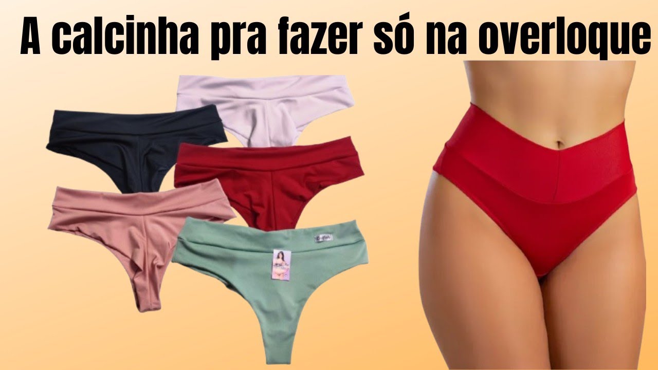 🤑 Transforme sua MÁQUINA em renda com essa calcinha fácil 