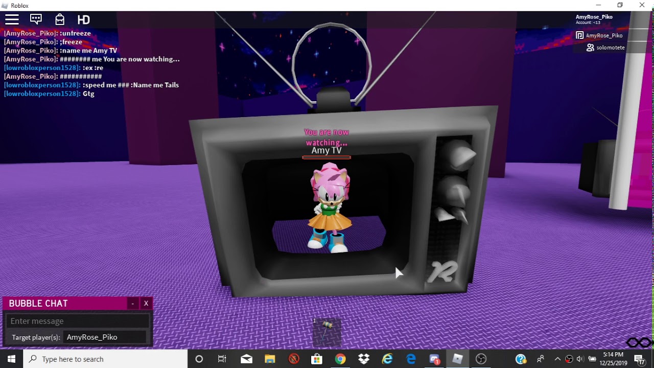 I M In A Tv Aaaaaaaaaa Youtube - srb2 amy roblox