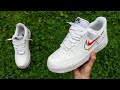 How to lace Nike Air Force 1 LOOSELY | (WORKS FOR LONG LACES)