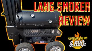 Lang Smoker Review  Lang 48 Deluxe Patio  Reverse Flow BBQ Smoker Pit  CUSTOM!