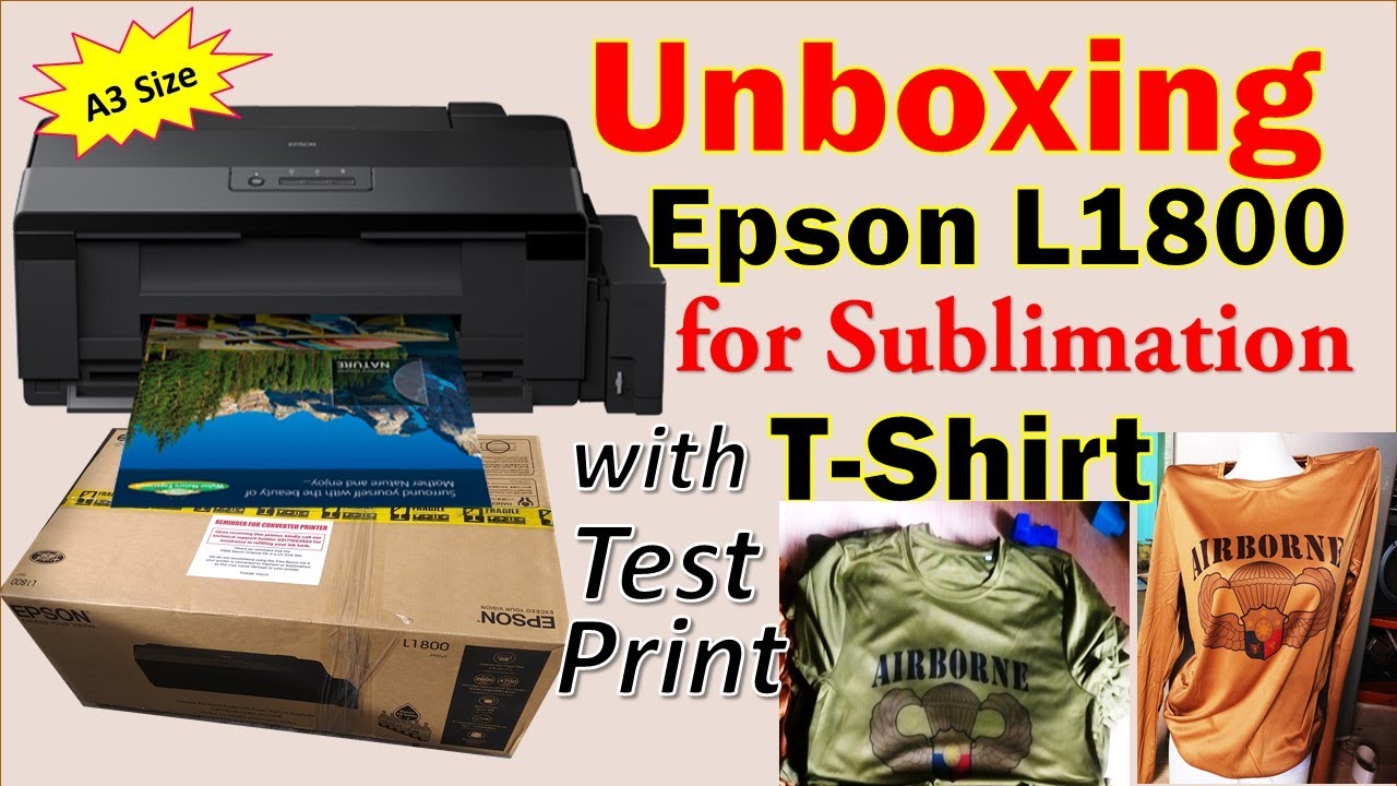 EPSON L1800 A3 Sublimation Printer With Tank