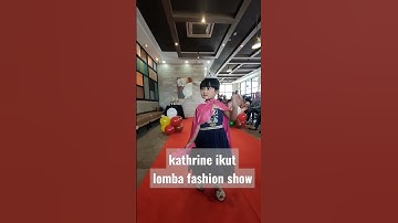 Kathrine ikut lomba Fashion Show #kathrine #fashionshow #frozen #anna #kids #cute #burgerking