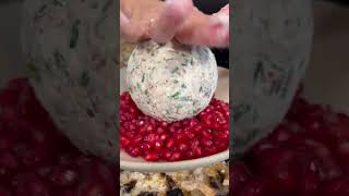 Christmas Pomegranate Cheese Ball Appetizer