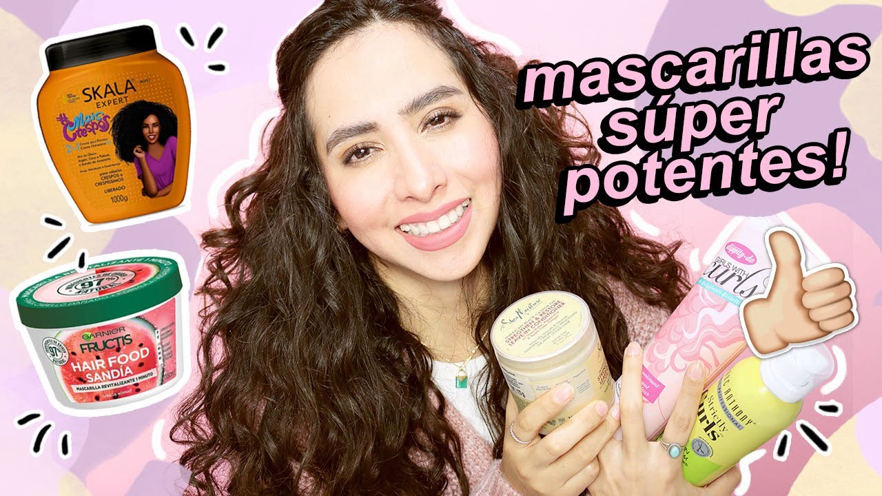 10 MASCARILLAS SÚPER POTENTES Y QUE PUEDES USAR PARA PEINAR TU PELO! | attalia dasbel - YouTube