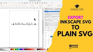 Saving An Inkscape Svg To Plain Svg