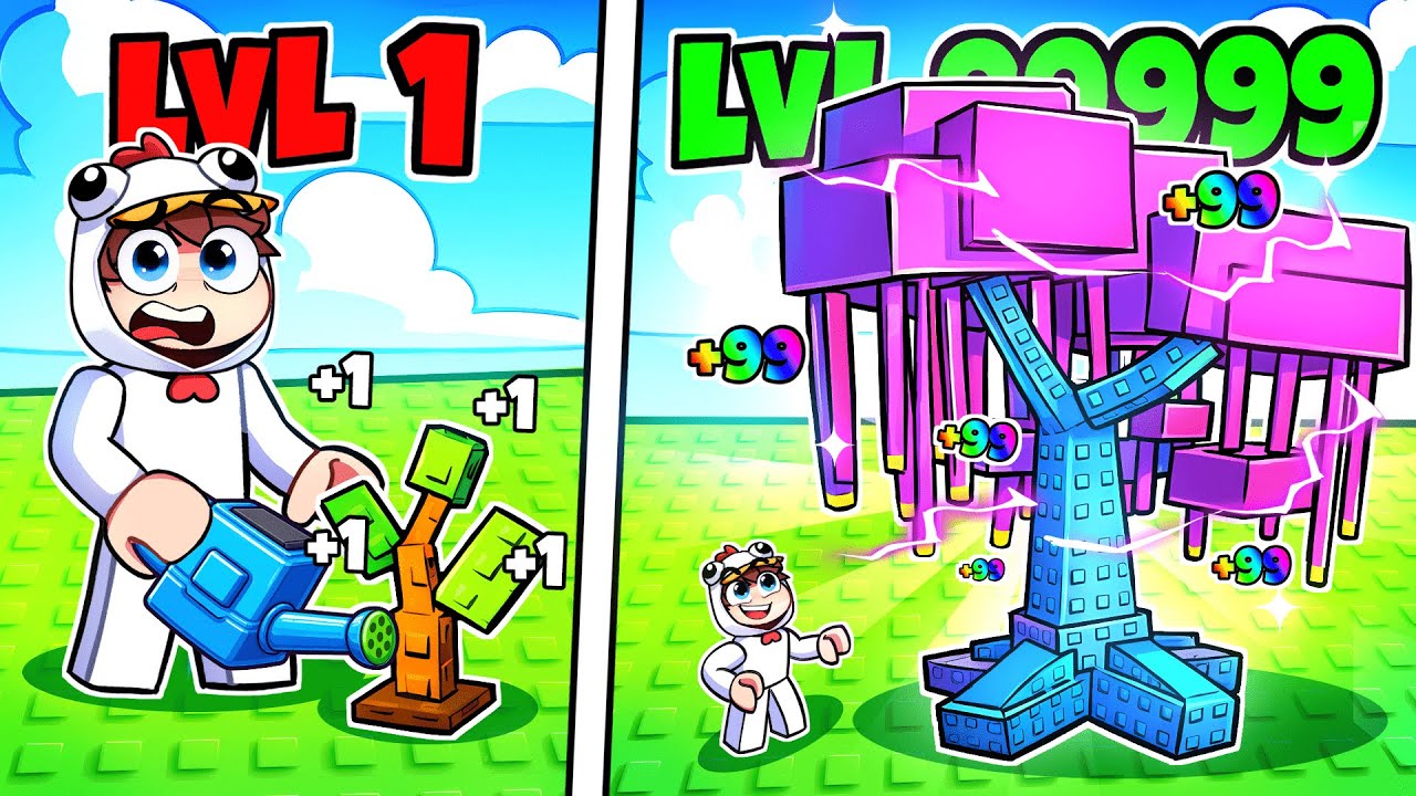 COUPER les ARBRES les PLUS RARES Niveau 99 dans Roblox ! (Coupez votre Arbre)