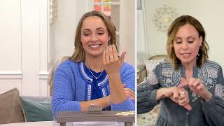 Diamonique Classics East West Cushion Cut Ring, Sterling on QVC