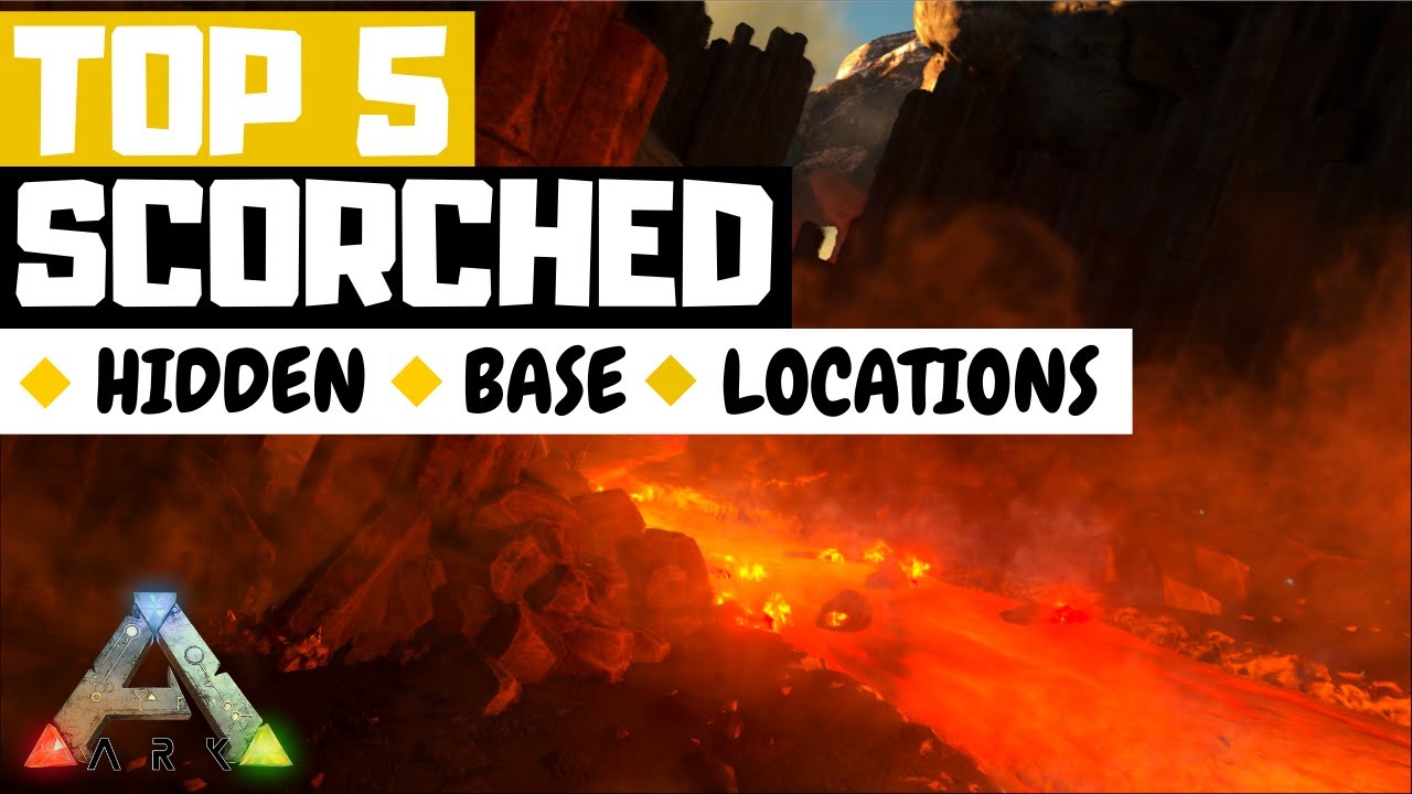 Top 5 Hidden Rathole Base Locations Scorched Earth Ark Survival Evolved Youtube
