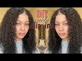 How I made and installed my curly clip-ins made from BEAUTY SUPPLY STORE HAIR 😬 | LeLe