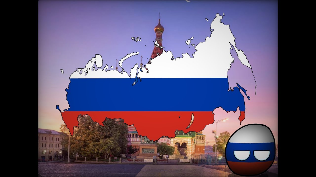Russia Flag Map Speedart - YouTube