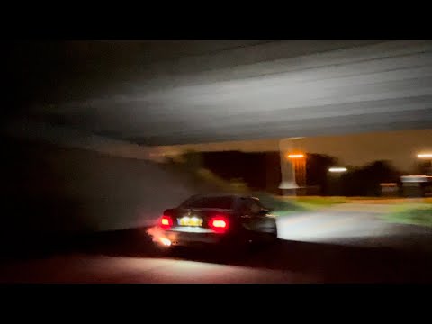 BMW E36 328i flames/pops and bangs 7200rpm Compilation