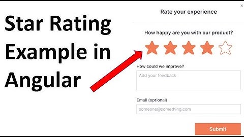 Star Rating Project in Angular Material | Dynamic style in Angular
