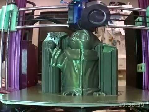 Baby Yoda Time Lapse 3d Print - YouTube