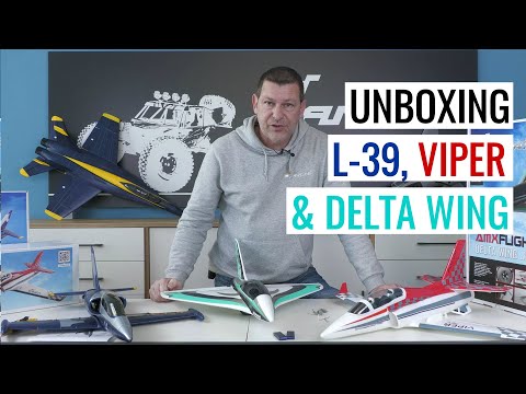 Neue Amewi Flugzeuge Unboxing & Erklärung L-39 Albatros, Viper HPAT Jet und Delta Wing Jet