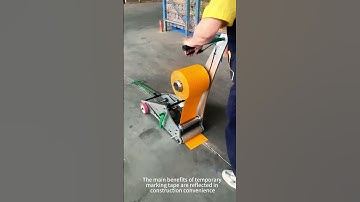The laying process of temporary road markings-good machines can improve work efficiency