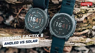 Garmin Tactix 8 51mm AMOLED vs Solar Edition